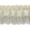 5 Yards of Bradshaw 2" Pearl Accent Ruffled Lace Trim